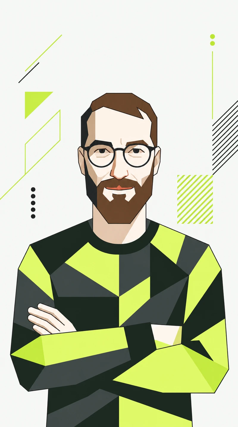 Retrato ilustrado de Carlos Requena
