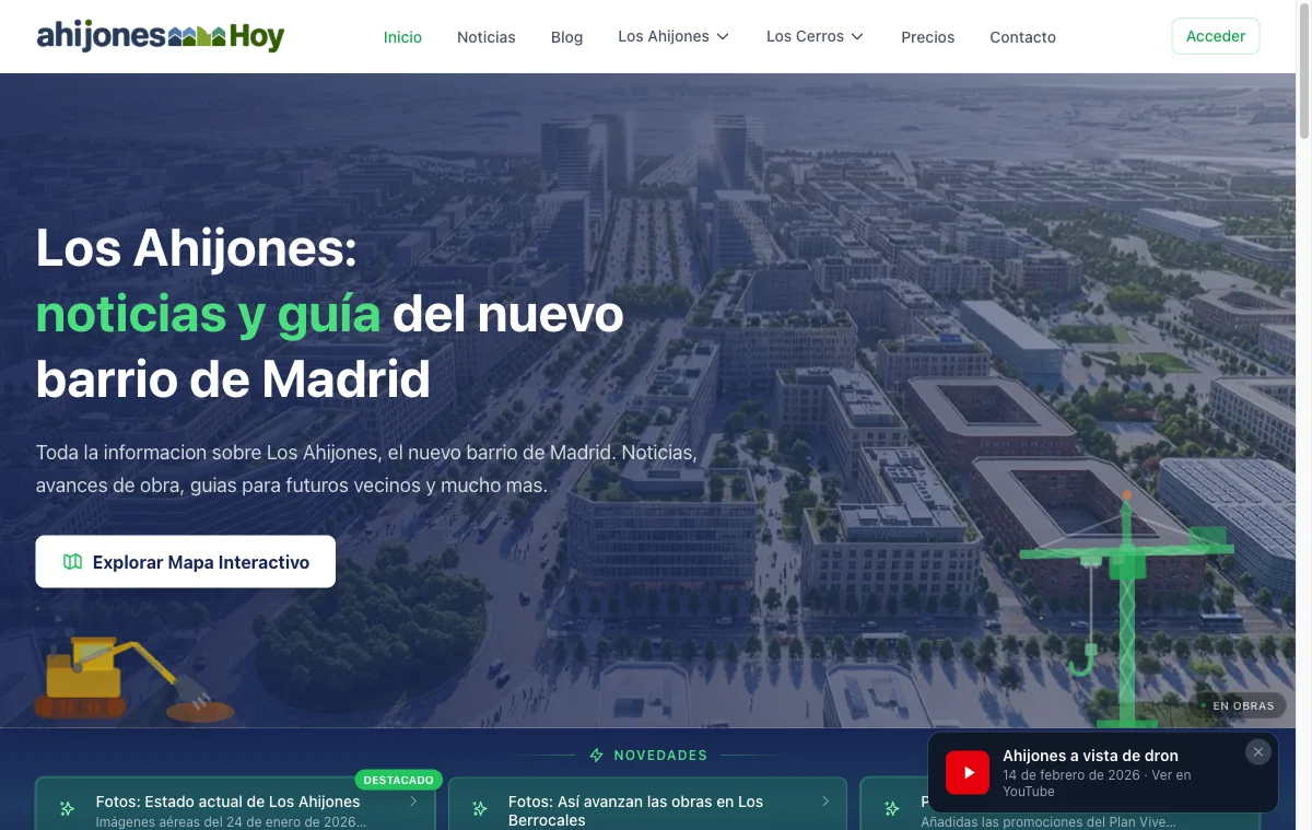 Screenshot de Ahijones Hoy