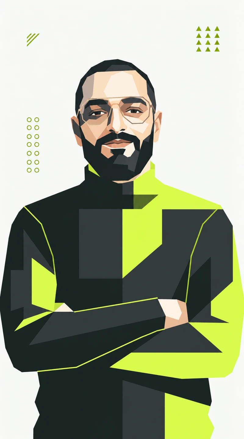Retrato ilustrado de Sebastian Rodriguez